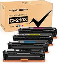 v4ink CF210X 131X Cartuchos de tóner remanufacturados compatibles con HP 131X 131A CF210X CF211X CF213X CF212X para Usar con HP Laserjet Pro 200 MFP M276n M276nw M251n M251nw (KCMY)