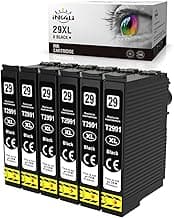 INK4U Cartucho Tinta Compatible para Epson 29XL Reemplazo para Epson 29 Expression Home XP-235 XP-245 XP-255 XP-247 XP-330 XP-332 XP-352 XP-335 XP-342 XP-345 XP-430 XP-432 XP-435 (6 Negro)