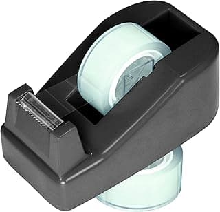 Kangaro K-750202 - Dispensador de cinta adhesiva (incluye 2 rollos de cinta adhesiva, varios colores)