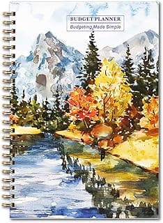 YMWALK Cuaderno de Planificación Semanal Ahorro, Agenda Organizadora A5, Planificador Financiero Mensual sin Fecha para Gestión de Gastos y Control Presupuestario (Pinturas)