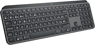 Logitech MX Keys S Teclado inalámbrico, Perfil Bajo, Escritura Fluida Precisa Silenciosa, Teclas Programables, Iluminación, Bluetooth, Carga USBC, QWERTYEspañol
