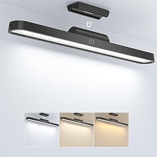 TOPPLEE Luz de Armario Luz Armario LED Magnética 2500mAh Lampara Escritorio LED Recargable por USB Luz Nocturna Regulable con Control Táctil Adecuada para Armario,Cocina,Escritorio,Lectura,Maquillar