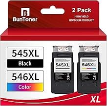 BunToner PG-545XL CL-546XL Cartuchos para Canon Pixma TS3150 TS3151 TS3351 TS3350 MG2550 MG2550S MG2950 MG3050 (Negro,Color,2-Pack)