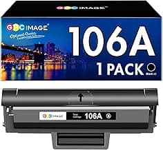 GPC IMAGE Cartucho de tóner Compatible para HP 106A W1106A Negro para Laser 107w MFP 135wg 137fwg 135w 137fnw 135a 107a 107r 135r Cartucho de Tinta (Negro)