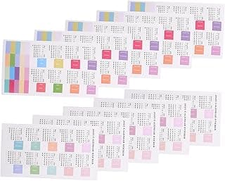 DIYEAH 10 Pegatinas De Calendario De 2025-2026 Etiquetas Adhesivas Para Planificador Para El Hogar La Pared La Oficina La Decoración Del Planificador Anual.