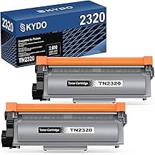 TN2320 Toner Compatible Brother TN-2320 TN-2310 Cartuchos de tóner para Brother HL-L2340DW HL-L2300D MFC-L2700DW DCP-L2520DW MFC-L2740DW MFC-L2720DW DCP-L2540DN (2 Negro)