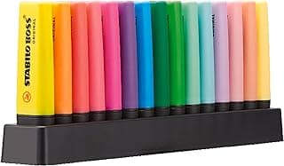 Marcador STABILO BOSS ORIGINAL - Set de mesa con 15 colores