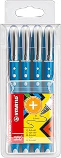 Roller tinta líquida STABILO worker + colorful - Estuche cin 4 unidades color azul
