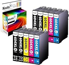 Koala 604XL Cartuchos de Tinta Compatibles para Epson 604 XL 604XL para Expression Home XP-2200 XP-2205 XP-3200 XP-4205 XP-4200 Workforce WF-2910DWF WF-2930DWF WF-2950DWF (10-Pack)