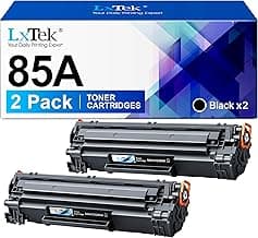 LxTek CE285A 85A Tóner Compatible para HP 85A Tóner para HP Laserjet P1102W P1102W Tóner P1102 M1212NF M1132MFP M1217NFW M1212 M1132 M1210 M1210MFP P1109 Negro (2 Pack)