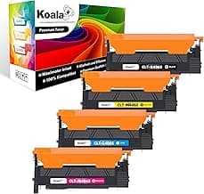 Koala Compatible Cartucho de Tóner Reemplazo para Samsung CLT-K406S CLT-P406C para Xpress C460W C460FW C410W CLP-360 CLP-360N CLP-365 CLP-365W CLX-3300 CLX-3305 CLX-3305FN CLX-3305FW CLX-3305W, KCMY