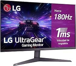 LG 27GS50F-B - Monitor Ultragear, 27 Pulgadas, Panel VA: 1920 x 1080, 16:9, 180 Hz, 1 ms, Tecnología AMD FreeSync, HDR10, Black Stabilizer, Color Morado Grisáceo