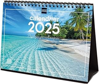 Finocam – Calendario Imágenes de Escritorio para escribir 2025 1 mes por página Enero 2025 – Diciembre 2025 (12 meses) Paisajes paradisíacos franceses