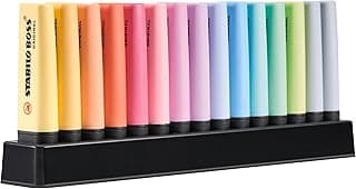 STABILO Marcador BOSS ORIGINAL Pastel - Set de mesa con 15 colores