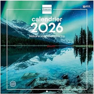 Finocam - Calendario de pared 2026 30 x 30 cm 1 mes por página enero - diciembre 2026 + septiembre - diciembre 2025 (4 meses) con descuento | Calendario 2026 | Imágenes Naturaleza Español