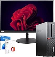Lenovo Estación de oficina completa PC Desktop Intel Core i5-8400 hasta 4,60 GHz | RAM 16 GB | SSD 512 GB | Monitor 27" ThinkVision FullHD Wifi Win 11 Office 2021 Professional Garantía 36 meses