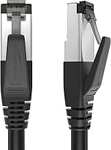 KabelDirekt – Cable Ethernet CAT8 – 1m – Cable de red con diseño a prueba de rotura y la velocidad de bits a la velocidad del rayo de 40Gbps (CAT8.1, ideal para Gaming/PS5/XBO/Switch, RJ45, negro)