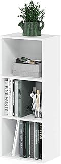 Furinno Luder Estantería Abierta Librería de 3 Niveles, Blanco