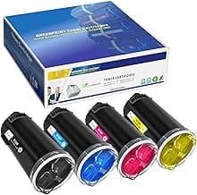 GREENPRINT 4 Paquetes Cartucho de Tóner Compatible para Xerox VersaLink C500 C505 (Negro Cian Magenta Amarillo) 5000 páginas para Negro y 2400 páginas para C M Y - El Embalaje Puede Variar