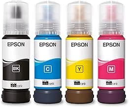 Botellas de tinta originales EcoTank de la serie 104 de Epson - Colores cian, magenta, amarillo y negro