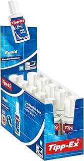 Tipp-Ex Rapid Fluid Corrector Líquido de boligrafos, 20 ml, Paquete de 10 Correctores