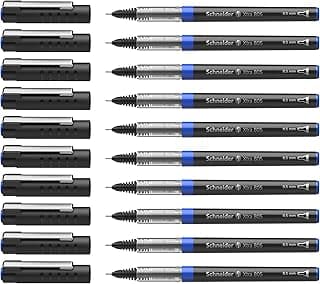 Schneider Xtra 805 - Bolígrafo de tinta líquida azul (trazo fino, 10 unidades)
