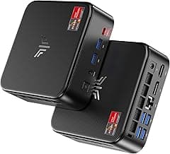 NiPoGi E3B Mini PC con AMD Ryzen 5 7430U (6C/12T hasta 4,3 GHz, Mejor Que 5500U/5650U/5675U), 16GB RAM/512 GB SSD Mini Ordenador de Sobremesa, WiFi 6/ BT 5.2/ Pantalla Triple 4K/ 1000 Mbps/W-11 Pro