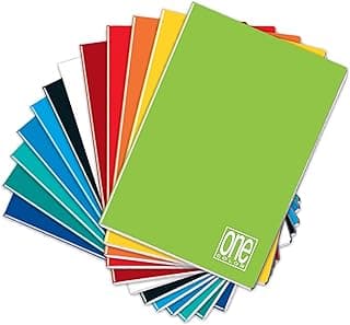 Blasetti One Color - Cuaderno formato A5, Pack 10 Libretas, Papel de 80gr, Tapa Dura, Colores surtidos - Rayado 0Q, Cuadrícula de 5mm con margen para 2° o 3° de primaria