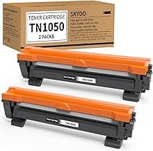 Skydo TN1050 Cartucho de tóner Compatible para Brother TN-1050 Toner Brother TN1050 para Toner Brother DCP-1612W DCP-1610W DCP-1510 DCP-1512, Brother HL-1210W HL-1212W HL-1110 HL-1112 (2 Negro)