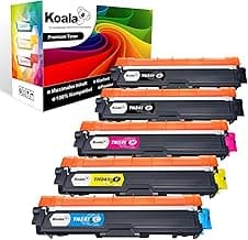 Koala Compatible Cartucho de Tóner Reemplazo para Brother TN241 TN245 para MFC-9332CDW DCP-9022CDW HL-3142CW HL-3152CDW MFC-9142CDN HL-3140CW HL-3172CDW DCP-9020CDW, 4-Pack Negro Cian Magenta Amarillo