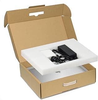 Orionstar Caja para portátil con espuma protectora para portátiles de hasta 17,3 pulgadas, caja de cartón para ordenador portátil, caja de envío para portátil