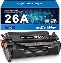 myCartridge CF226A 26A Toner Compatible con HP Laserjet Pro M402dn M402n M426fdw M426fdn M402 M426dw M402dw Compatible para HP 26A 26X CF226X (1 Negro)
