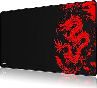 JIALONG Grande Alfombrilla de Ratón Ordenador XXL (900x400x3mm) Speed Gaming Mouse Pad con Superficie de Tela Suave, precisión y Velocidad mejoradas, diseñada para Videojuegos Gamers