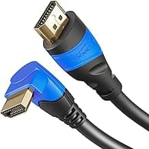 KabelDirekt – 2m Cable HDMI 4K 90° (High Speed HDMI con Ethernet, 4K Ultra HD, 3D, Full HD 1080p, HDR, ARC, PS4, XBO, HDTV)