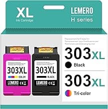 Lemero 303XL Cartuchos Multipack Compatible para HP 303 Cartuchos Multipack para HP Envy Photo 7120 7130 7132 7820 7830 7832 6220 6230 6232 Negro y Color