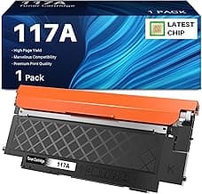 INK4U 117A Toner Compatible HP 117A W2070A Cartucho Tóner para Color Laser MFP 178nwg 179fwg 150nw 179fnw 150a 178nw W2070A W2071A W2072A W2073A, Toner 117A Negro