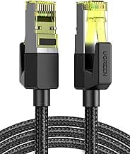UGREEN Cable de Red Ethernet LAN 10 Gigabit, 600MHz Nylon Trenzado con Conector RJ45 Compatible con PS5 Xbox X/S PC Macbook, Cat 7/6/5, 3 Metros