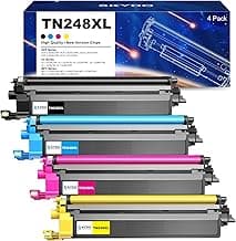 Skydo TN248XL Tóner Compatible Brother TN248VAL Toner TN248 para Brother HL-L3240CDW DCP-L3560CDW DCP-L3520CDW HL-L3220CW HL-L8240CDW MFC-L3740CDW MFC-L3760CDW (Negro, Cian, Magenta y Amarillo)
