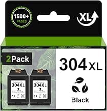 ZENOINK 304XL Tinta Negro, Cartuchos 304 XL Compatibles para Tinta HP 304 XL Negro, Cartucho 304 para HP Envy 5032 5030 5020 5010 DeskJet 3762 3760 3750 3735 2634 3733 3730 3720 2633 2632 2630 2622