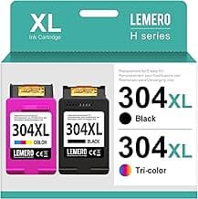 Lemero 304XL Cartuchos Compatibles para Tinta Impresora HP 304 XL Negro y Color Pack para HP Envy 5030 5032 5010 5020 DeskJet 2630 2633 3750 3760