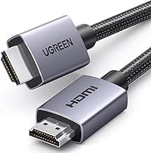 UGREEN Cable HDMI 2.0 4K 60Hz 3D HDR ARC Dolby Vision Compatible con PS5 PS4 Xbox Barra de Sonido TV Nylon Trenzado, 1M