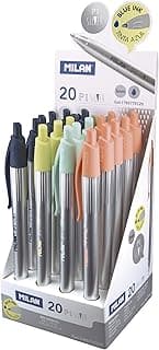 MILAN 1765779120 - Pack de 20 bolígrafos, color azul
