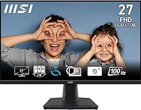 MSI Pro MP275 – Monitor rofessional 27”,100 Hz, FHD, IPS, HDR Ready, Pantalla TÜV, Altavoces Integrados, antiflicker Eye-Q Check