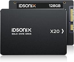 iDsonix 128GB SSD SATA 2.5" Disco Duro Interno, Velocidad de Lectura con hasta 450MB/s, con 3D NAND Flash y Gestión de Energía, para Computadoras Portátiles y de Escritorio (PC) - X20