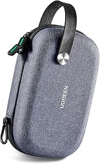UGREEN Organizador Viaje Almacenamiento de Accesorios Electrónicos, Bolsa de Cable Impermeable, Protección a Prueba de Golpes, para Memoria USB, Cargador de Disco Duro, Batería