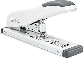 Rapesco 1386 ECO HD-100 Grapadora de Gruesos, Capacidad para 100 Hojas, Blanco Mate