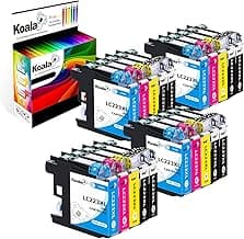 Koala 20-Pack Cartuchos de Tinta Compatible para Brother LC223 LC223XL para DCP-J4120DW DCP-J562DW MFC-J5320DW MFC-J480DW MFC-J680DW MFC-J4620DW MFC-J5620DW MFC-J5625DW (Negro Cian Magenta Amarillo)