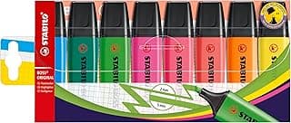 Marcador fluorescente STABILO BOSS ORIGINAL - Estuche con 8 colores