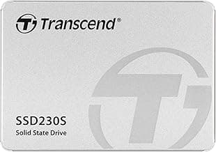 Transcend 128G SSD230S 2.5 Pulgadas SATA III 6 GB/s Disco de Estado Sólido Interno 3D TLC NAND con Caché DRAM TS128GSSD230S