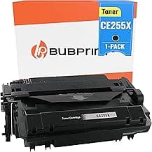 Bubprint Cartucho Tóner Compatible para HP 55X CE255X para Laserjet P3010 P3011 P3015 P3015DN P3015N P3015X Pro MFP M521dn M521dw Enterprise 500 MFP M525 M525dn M525c Negro